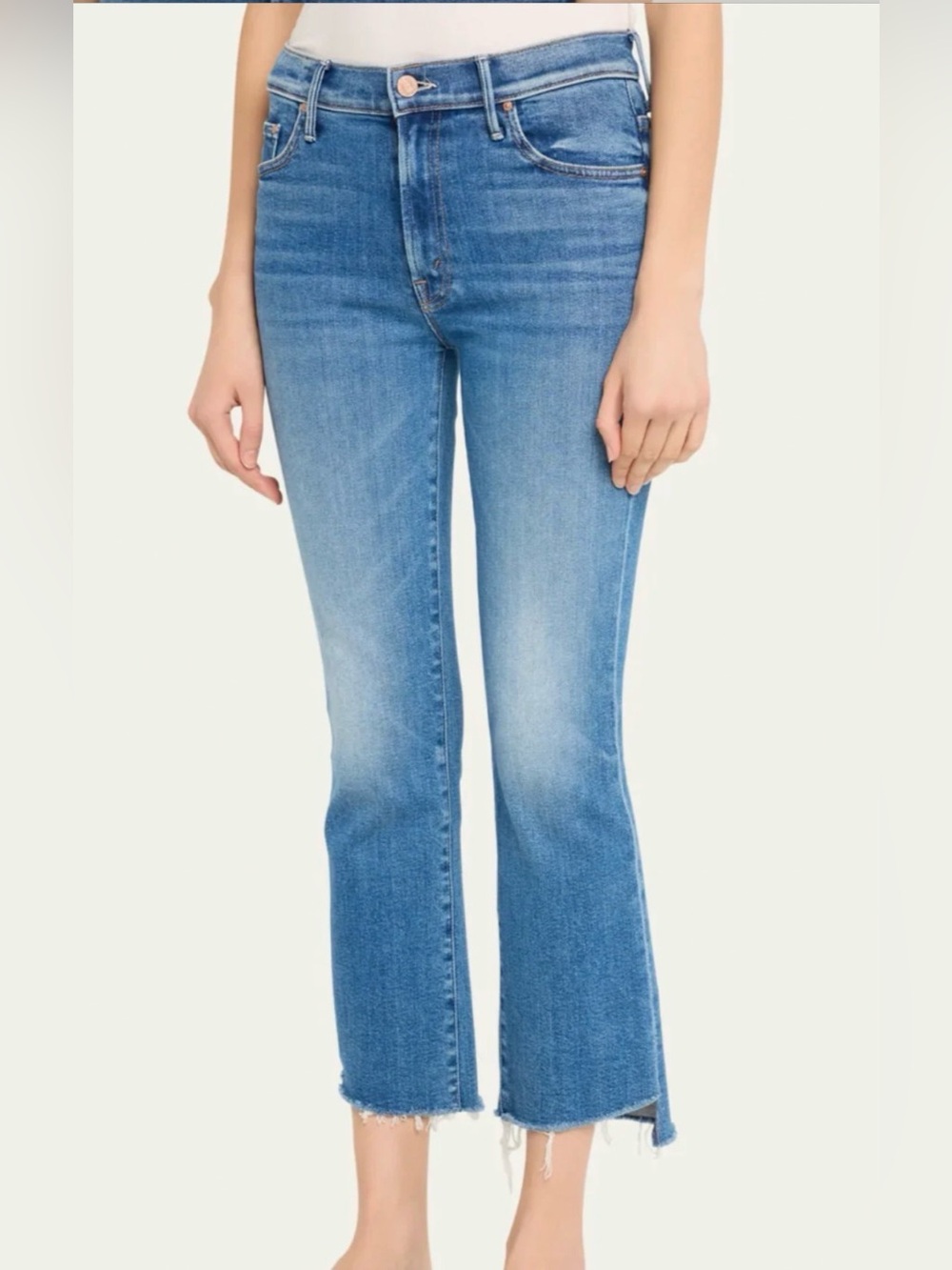 MOTHER ~ NEW The Insider Crop Step Fray Jeans - color Different Strokes Size 27